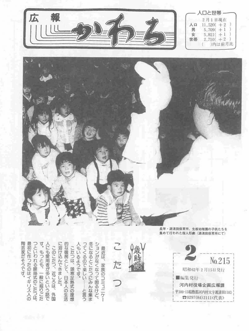 1987年2月号の表紙