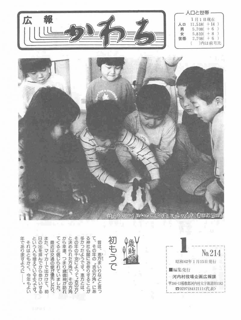 1987年1月号の表紙