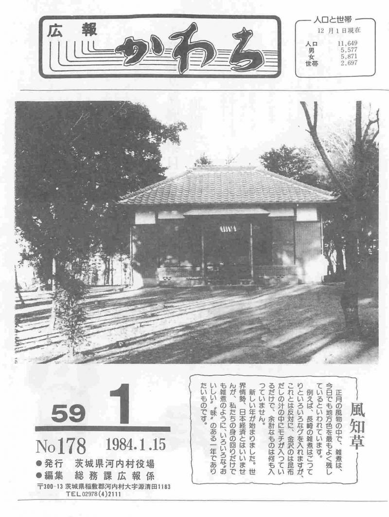 1984年1月号の表紙